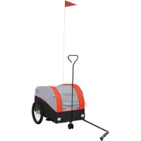 Syfax Fietstrailer 30 kg ijzer zwart en oranje