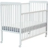 WEBABY - Verschuifbaar zijbed LIVO in hout Wit 60 x 120 cm