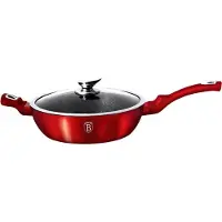 Berlinger Haus GRANIETVRUCHTEN 28cm Rood METALLISCHE LIJN BH-1260, Pan + steelpan, Rood