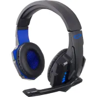 Esperanza EGH450 Hoofdtelefoon Hoofdband Bla (Bedraad), Gaming headset, Blauw, Zwart