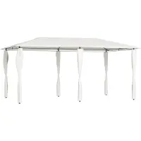 Syfax Prieel met paalhoezen 160 g/m² 2,98x5,3x2,59 m crèmekleurig