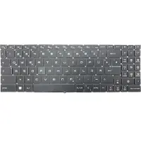 T-ProTek DUITSE - Toetsenbord met witte achtergrondverlichting, compatibel met MSI GF66 Katana 12UGS-261