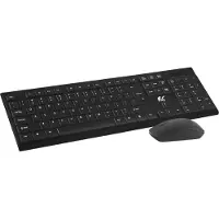 NanoRS RS580 - Set van toetsenbord met muis - Draadloos toetsenbord + muis COMBO - Ideal voor gamers en dagelijks gebruik - zwart