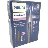 Philips 6100 Series - Elektrische tandenborstel - Blauw - Gevoelige tanden - 3 Opzetborstels - HX7403/01