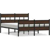 vidaXL Bedframe met hoofdbord en voetbord zonder matras 140x190 cm