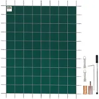 Vevor Rechthoekige Zwembadhoes 4,87X9,75M Groen Winter Buiten Geschikt voor alle soorten zwembaden