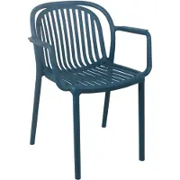 Oviala - Eendblauwe terrasfauteuil - Copenhague