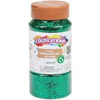 Colorations - biologische afbreekbare glitter - groen, 113 gram