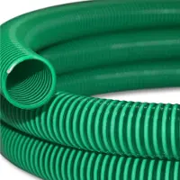 Wiltec vijverslang, 25 meter, flexibel, 50 mm (2 inch), groen - Gemaakt in Europa, zuigslang, drukslang