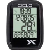 Ciclosport Fietscomputer Protos 205, draadloos, analoog, zwart, artikelnummer 10152050
