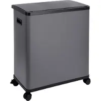 SVITA SR2X30 Sensor afvalbak - 2 compartimenten 60 liter incl. binnenemmer wielen grijs