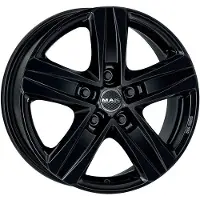 Mak Litá velg STONE 5, afmetingen 6.5x15, 5x160 steek, ET 58, glanzend zwart
