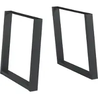 En.casa Stalen onderstel Lülsfeld set van 2 tafelpoot 72x75 cm zwart []