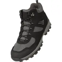 Mountain Warehouse Heren Mcleod Breed Wandelschoenen (Jet Zwart)