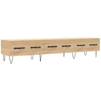 vidaXL Tv-meubel 150x36x30 cm bewerkt hout sonoma eikenkleurig