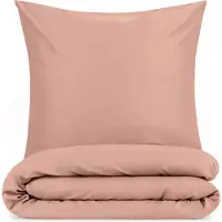 Blumtal Dekbedovertrek met Kussensloop - Anti-Allergisch - Tegen huisstofmijt - 155 x 220 cm - 2 Kussenslopen 80 x 80 cm - Roze