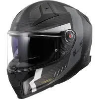 LS2 FF811 Vector II Carbon Grid Mat Zwart Grijs Integraalhelm Maat L