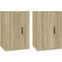 Syfax Tv-wandmeubels 2 st 40x34,5x60 cm sonoma eikenkleurig
