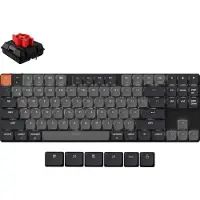 Keychron Toetsenbord - - K1X-A1 - Gateron Red - Draadloos (Radio/Bluetooth/USB) - Compacte EN-indeling