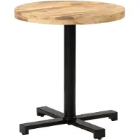 Prolenta Maison Exclusive - Bistrotafel, rund, Ø70x75 cm, ruw mangohout