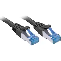 Lindy 7,50 meter Cat.6A S/FTP PIMF kabel, zwart