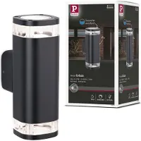 Paulmann Buitenverlichting , Colum, dimbare, Zwart, Metaal, Modern