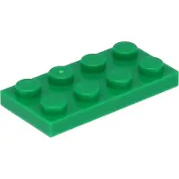 LEGO 100 stuks 3020 Platen, 2x4, Basisdeel, Groen