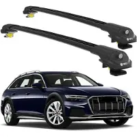 TURTLE Dakdrager voor Audi A6 ALLROAD (C8) 2019--> Open Dakrailing-Aluminium-Wingbar-Zwart-Merk
