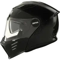 Simpson Darksome Solid, opklapbare helm ,zwart ,S