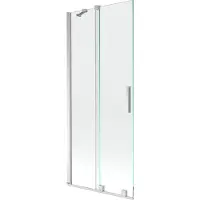 Mexen Velar badwand 2-delig schuifbaar 85 x 150 , transparant, chroom - 896-085-000-01-01
