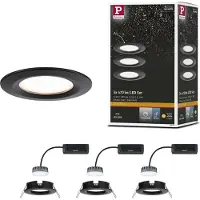 Paulmann 93081 Set Nova Plus LED-inbouwlamp LED LED vast ingebouwd 18 W Zwart