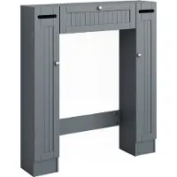Vicco BiancoToiletkast – 89 x 99 cm met 2 toiletpapierdispensers Grijs met 2 toiletpapierdispensers