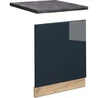 Vicco Fame-Line Keukenkasten – 60 cm, WB Antraciet Donkerblauw hoogglans