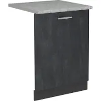 Vicco R-Line Vaatwasserfrontpaneel – 60 cm, WB Marmer Zwart beton
