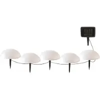 Lumisky Set van 5 halve zonne-energiepalen D15CM HALF MOON
