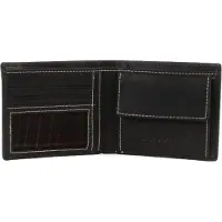 Bruno Banani Leer portemonnee Phoenix Wallet Black zwart