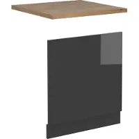 Vicco R-Line Voorpaneel vaatwasser – 60 cm, WB Eik Antraciet Hoogglans