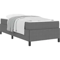 vidaXL Bedframe met matras Lichtgrijs 80 x 200 cm Stof
