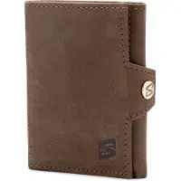 SERASAR Lederen Heren Portemonnee [Genius] - Bruin - Met RFID-Bescherming
