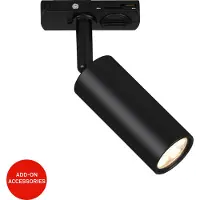 Briloner Rail - Railverlichting uitbreiding opbouwspot - draaibaar railspot- dimbaar - incl. warm wit licht 3.000K - zwart - 4x10 cm