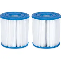Summer Waves Vervangingsfilterpatroon voor zwembad, filtercartridge, maat 1, 2 stuks in een verpakking