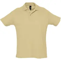 Sols Heren Zomer II Pique Poloshirt met korte mouwen (Zand)