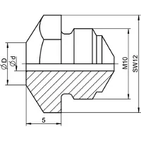 Gesipa 1435018 Mondstuk 1 stuk(s)