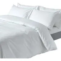 Homescapes Dekbedovertrek 200x200 cm Tweepersoons – Wit – 100% Egyptisch Perkal Katoen – 200 TC – Inclusief 2 Kussenslopen
