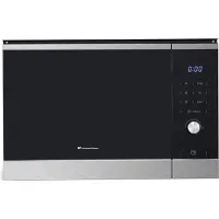 Continental Edison Inbouwmagnetron met grillfunctie, CEMO25GINE, 25L, zwart/roestvrij staal, L59,5 x H38,8 x P40,1 cm