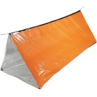 MFH - Max Fuchs Fox Outdoor - Noodtent - Polyetheen met aluminium gecoate zijde - Oranje - 244 x 155 cm - 325 g.
