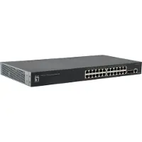 Level One GTL-2661, LevelOne switch, 24x Gigabit Ethernet, 2x SFP, 19 inch