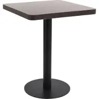 Prolenta Maison Exclusive - Bistrotafel, donkerbruin, 60x60 cm, MDF