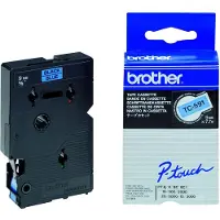 Brother TC-591 'extreme' tape zwart op blauw 9 mm (origineel)