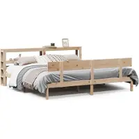 vidaXL Bedframe zonder matras massief grenenhout 200x200 cm